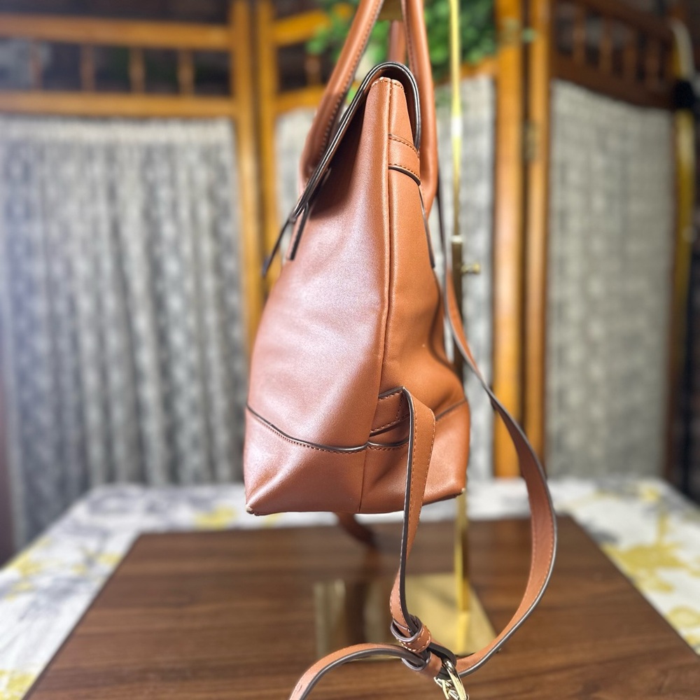 Anne Klein Brown Backpack with Structured Design - Picture 6 of 13